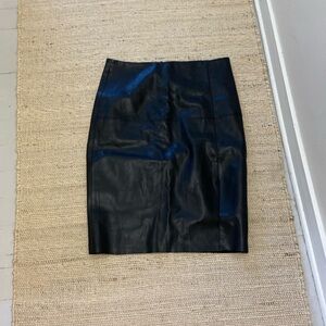 Super flattering and slimming faux leather pencil skirt size 10 (stretchy)